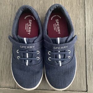 Sperry Kids Navy Sneakers with White Accents